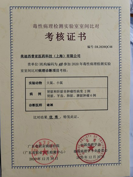 毒理病理学实验室相关能力验证及格证书1.jpg